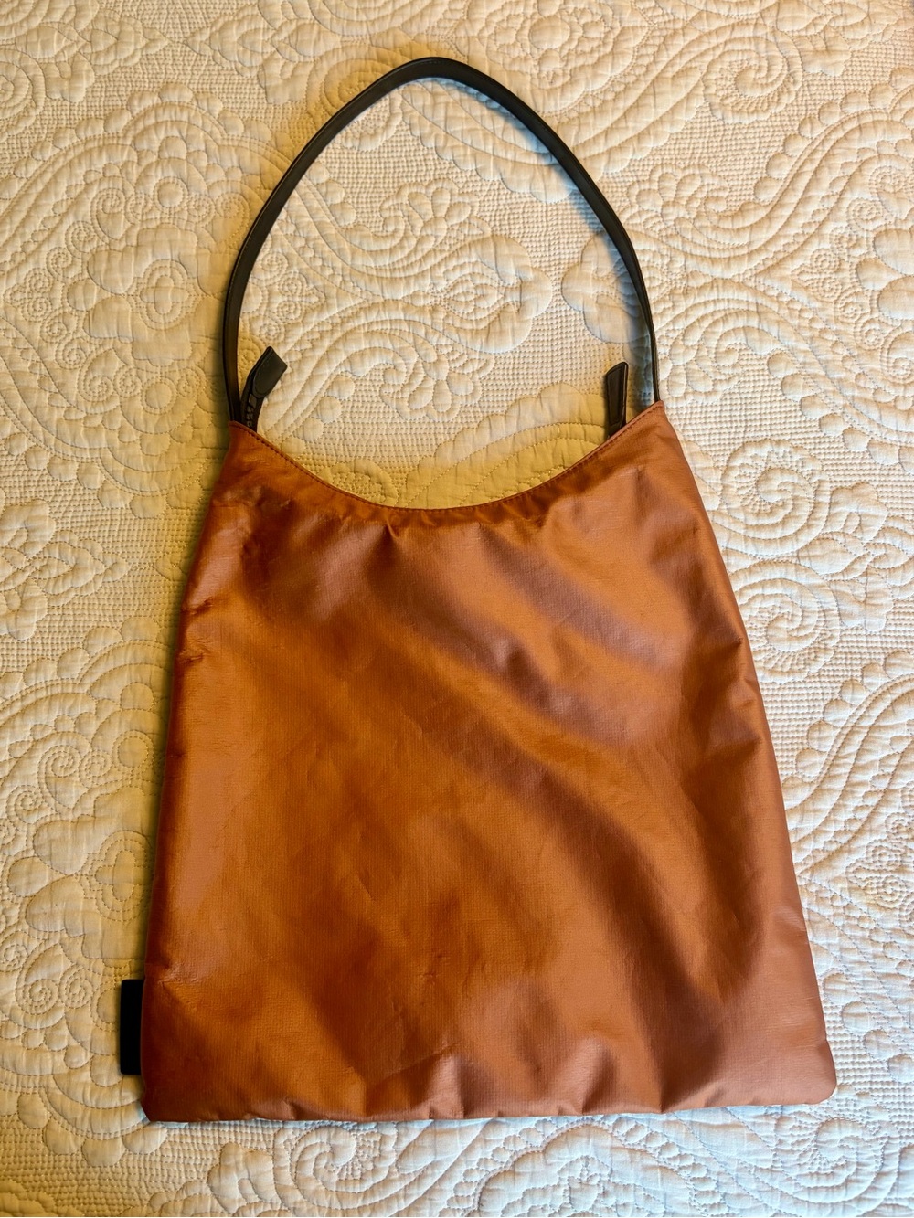 Staud x New Balance Nylon Copper Brown Shoulder Bag